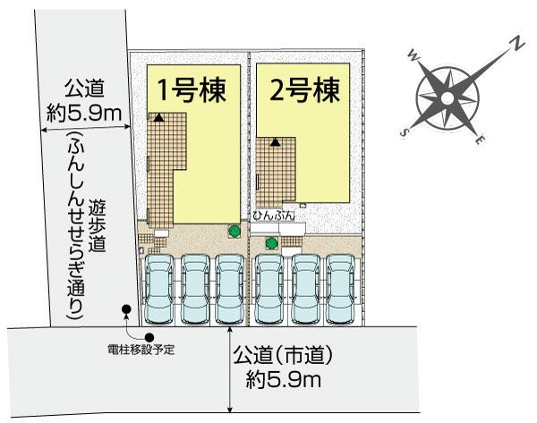 ブルーミングガーデン宜野湾市伊佐２丁目２棟の見取り図