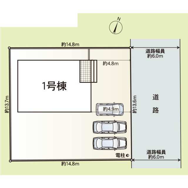 クレイドルガーデン坂井市坂井町朝日 第2の見取り図