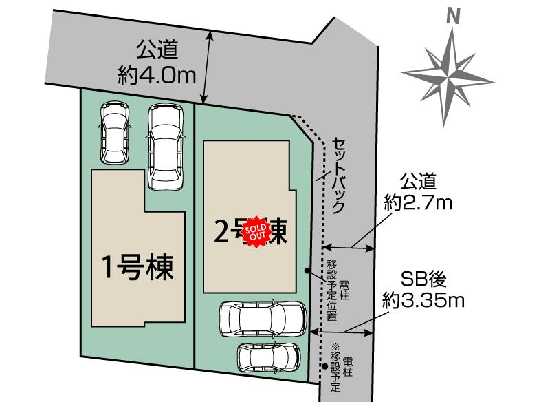ブルーミングガーデン小金井市貫井南町３丁目２棟の見取り図