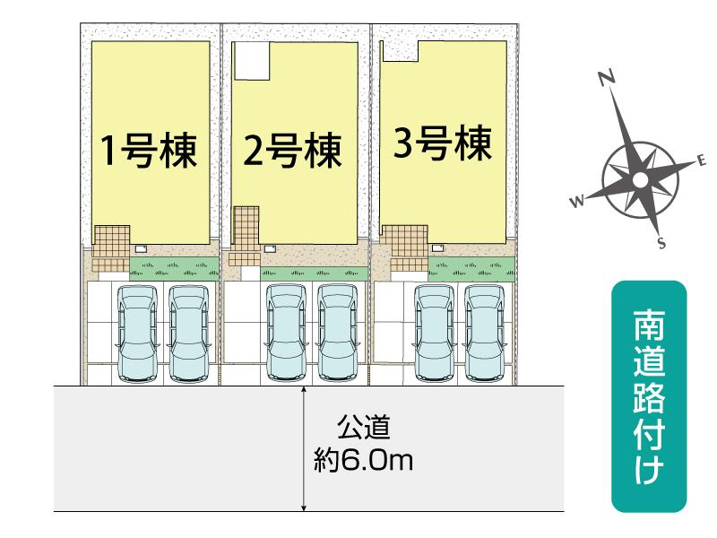 ブルーミングガーデン岡山市南区築港栄町３棟の見取り図