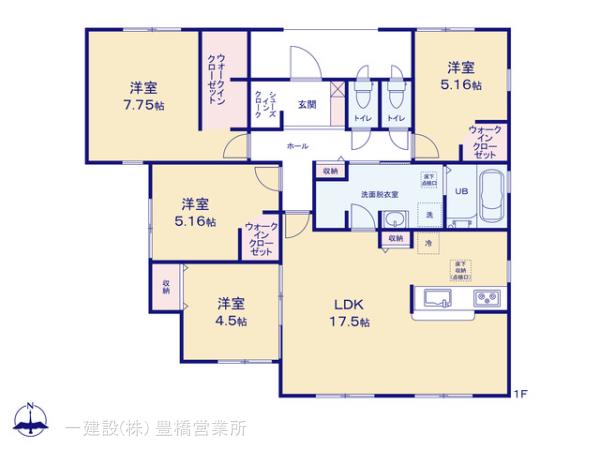 リーブルガーデン湖西市新居町新居５７－３期の見取り図