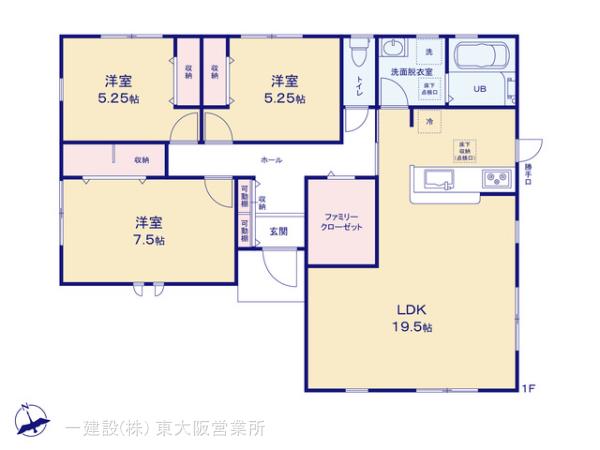 リーブルガーデン奈良市青山の見取り図