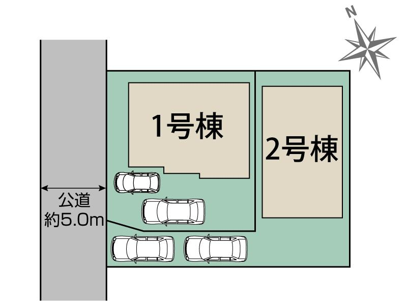 ブルーミングガーデン千葉市花見川区こてはし台２丁目２期２棟の見取り図