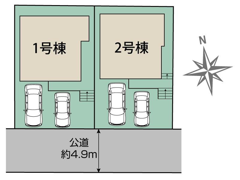 ブルーミングガーデン千葉市若葉区千城台西１丁目２棟の見取り図