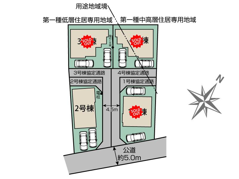 ブルーミングガーデン東村山市久米川町３丁目４棟の見取り図