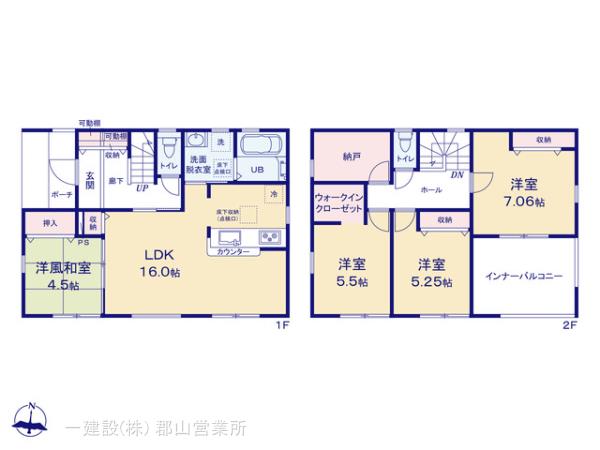 リーブルガーデン本宮仁井田第4の見取り図