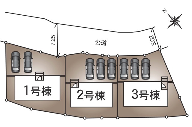 クレイドルガーデン坂東市岩井 第2の見取り図