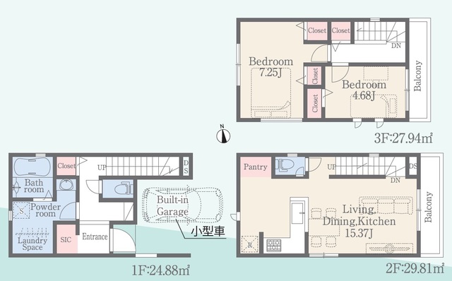 リナージュ川口市木曽呂２３－１期の見取り図