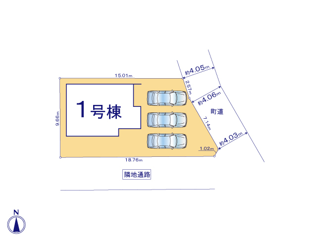 リナージュ北島中村２４－１期の見取り図