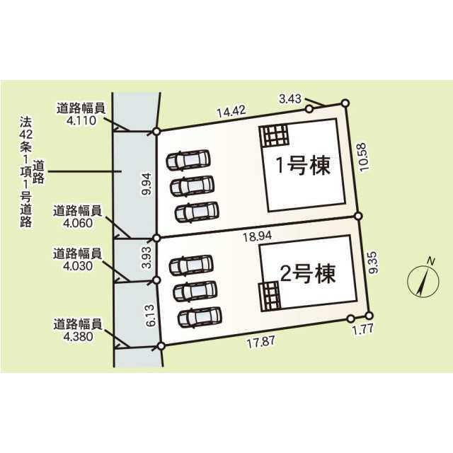 クレイドルガーデン桐生市境野町 第5の見取り図