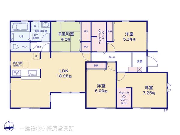 リーブルガーデン広陵町三吉３期の見取り図