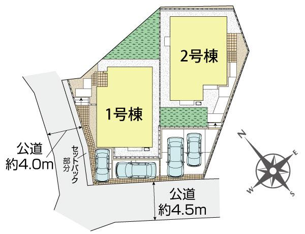 ブルーミングガーデン川崎市多摩区栗谷４丁目２棟の見取り図