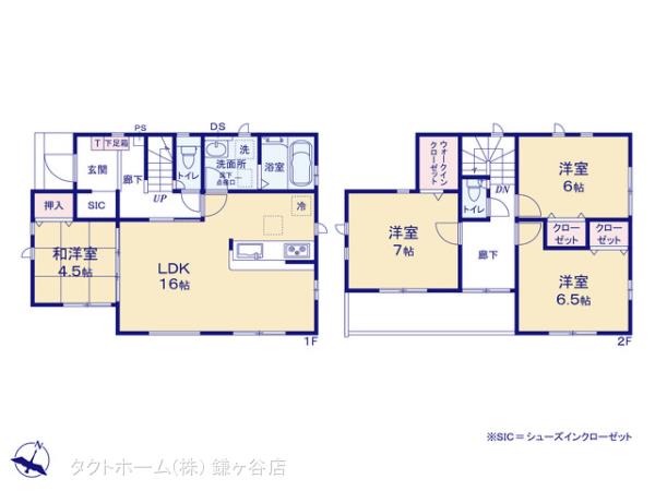 グラファーレ4141鎌ヶ谷市東道野辺２９期４棟の見取り図