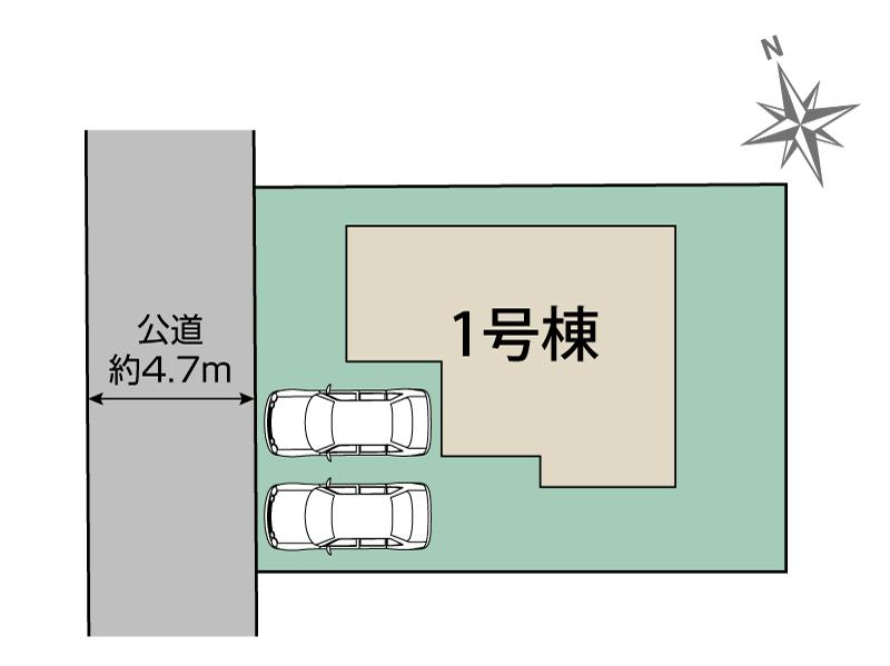 ブルーミングガーデン富谷市鷹乃杜２丁目１棟の見取り図