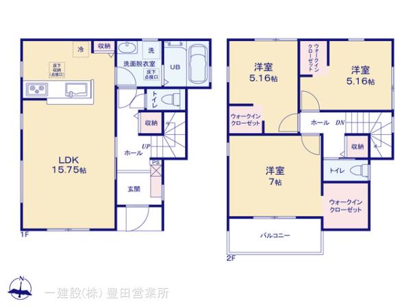 リーブルガーデン豊田市宝来町の見取り図