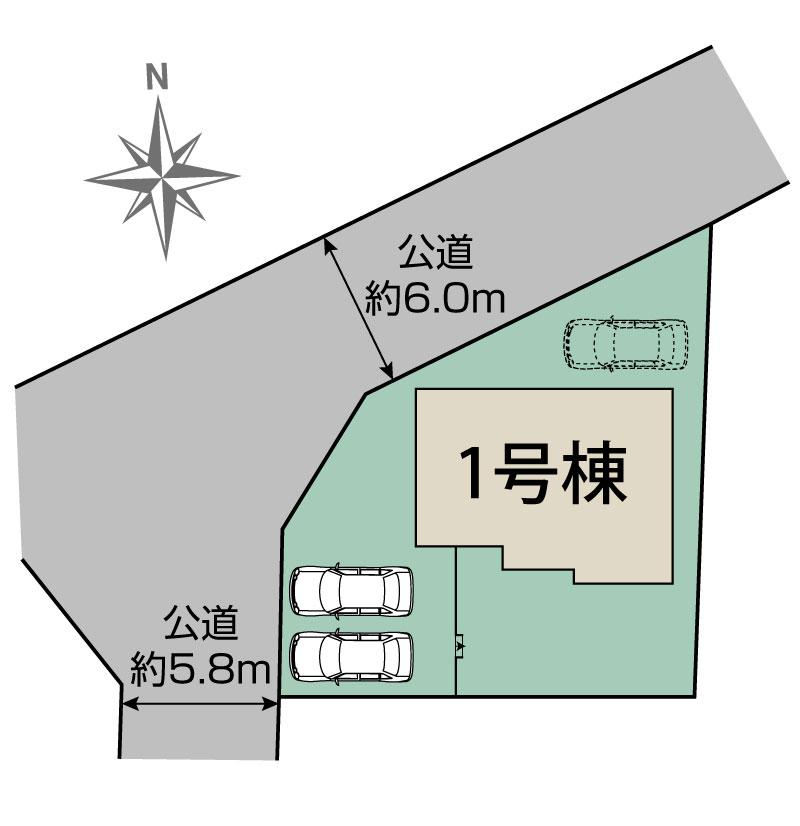 ブルーミングガーデン千葉市若葉区大宮台５丁目１棟の見取り図