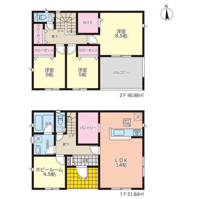 クレイドルガーデン美里町南十条 第3の見取り図