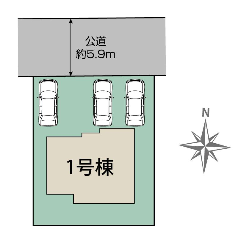 ブルーミングガーデン岩国市南岩国町２丁目１棟の見取り図