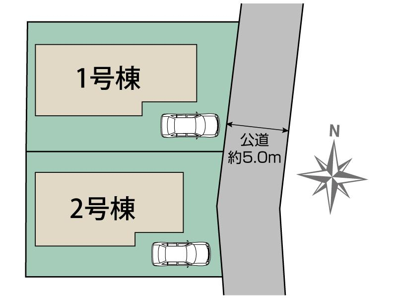 ブルーミングガーデン八王子市散田町２丁目２棟の見取り図