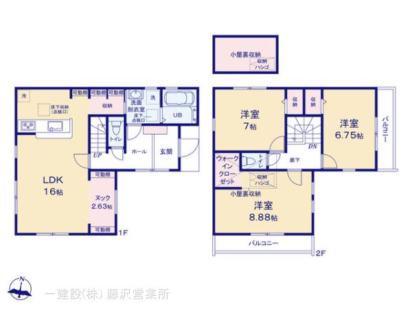 リーブルガーデン瀬谷区東野の見取り図