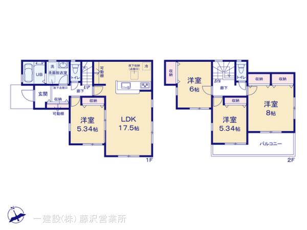 リーブルガーデン綾瀬市綾西５丁目の見取り図