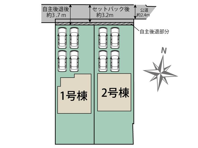 ブルーミングガーデン菊川市半済２棟の見取り図