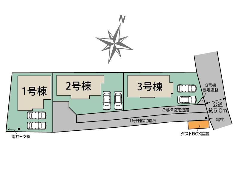 ブルーミングガーデン駿東郡清水町徳倉２期３棟の見取り図