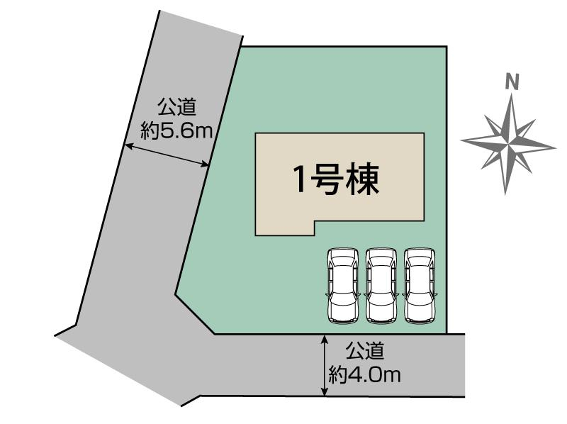 ブルーミングガーデン広島市東区福田８丁目２期１棟の見取り図