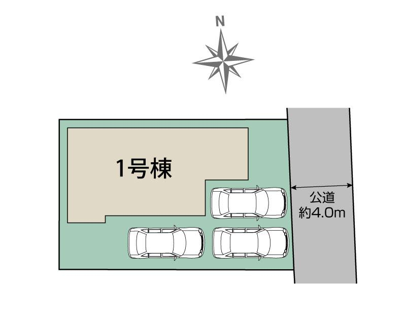 ブルーミングガーデン一宮市浅井町江森２期１棟の見取り図