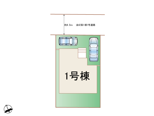 ハートフルタウン茅ヶ崎市浜竹1丁目2540番の見取り図