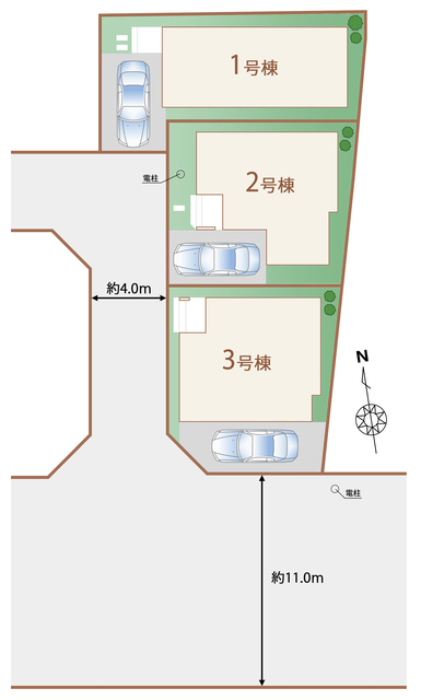 ハートフルタウン川口市前川の見取り図
