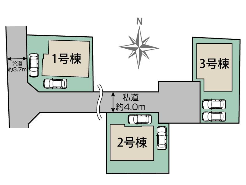 ブルーミングガーデン奈良市東九条町３棟の見取り図