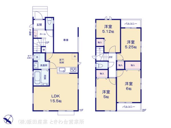 ハートフルタウン富士見鶴瀬西3丁目Ⅳの見取り図