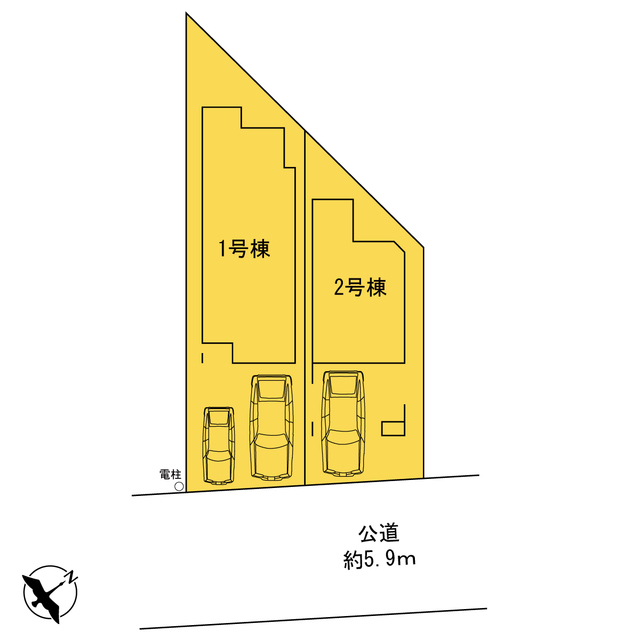 ハートフルタウン平塚市夕陽ケ丘36番の見取り図