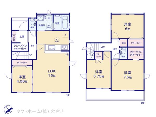 グラファーレ4208川口市桜町６期３棟の見取り図