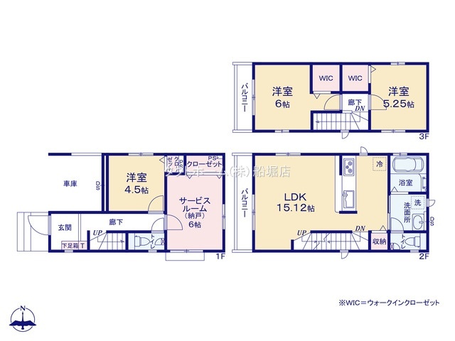 グラファーレ4224足立区花畑４期１棟の見取り図