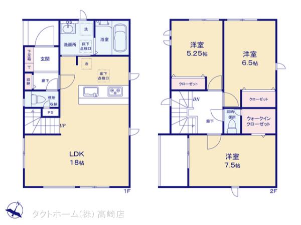 グラファーレ4281高崎市南町１棟の見取り図