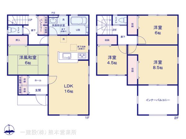 リーブルガーデン中央区黒髪第三の見取り図