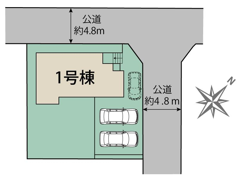 ブルーミングガーデン宗像市三倉１棟の見取り図