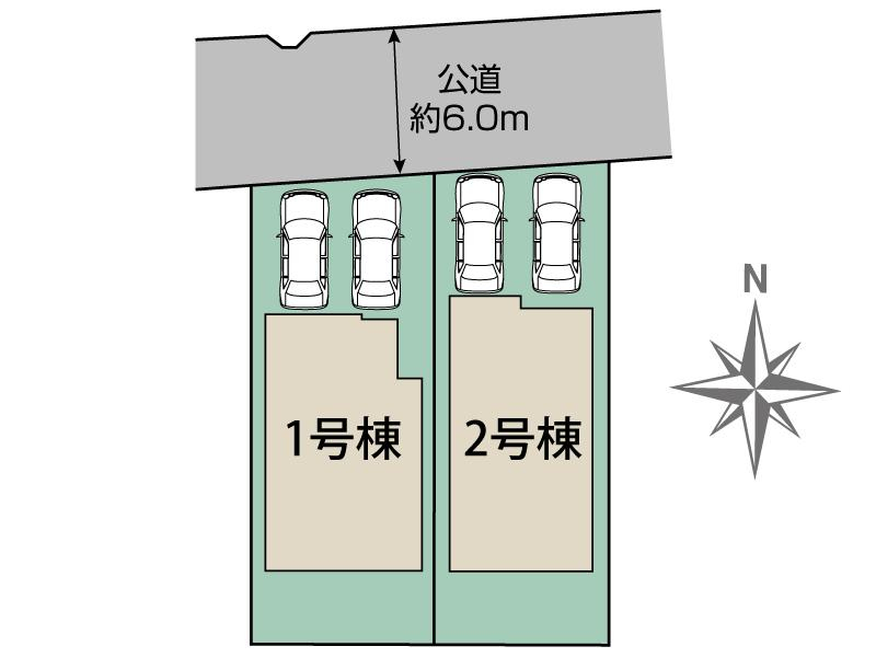 ブルーミングガーデン高浜市向山町１丁目２棟の見取り図