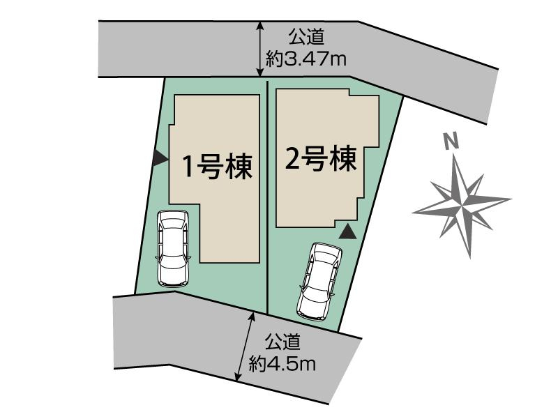 ブルーミングガーデン市川市若宮３丁目２棟の見取り図