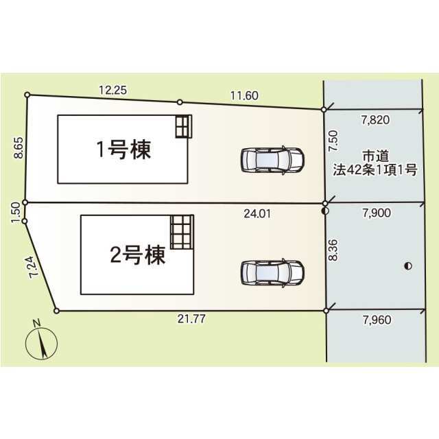 クレイドルガーデン白河市萱根 第1の見取り図