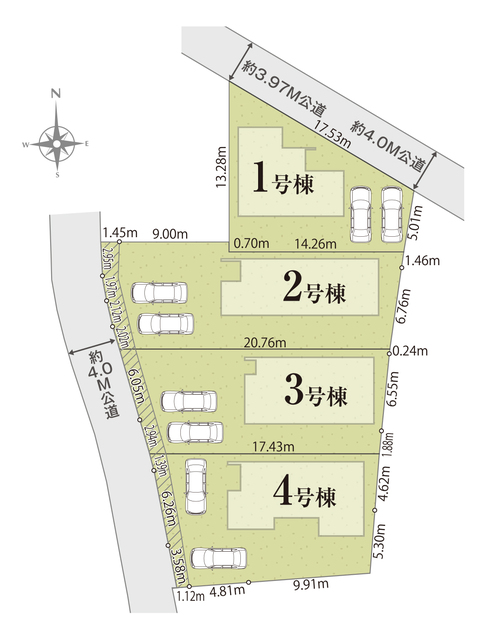 リナージュ館山市北条２３－６期の見取り図