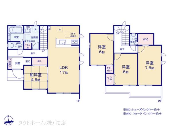 グラファーレ4122我孫子市中里２期９棟の見取り図