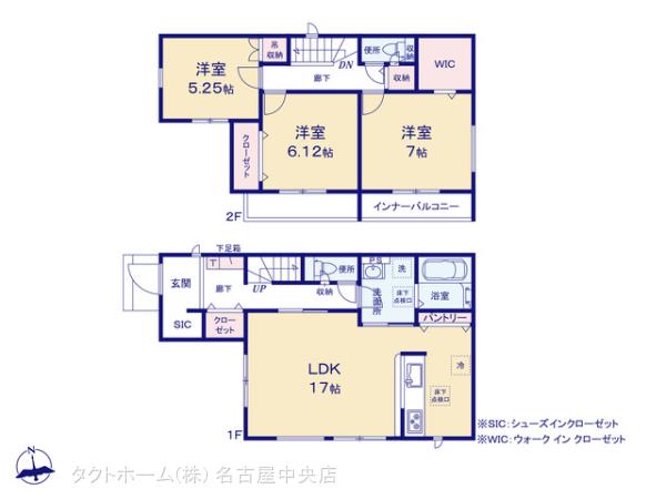 グラファーレ大治町堀之内３期２棟の見取り図