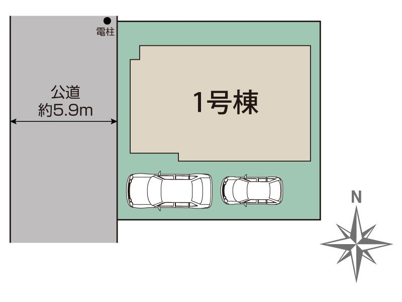 ブルーミングガーデン松戸市八ヶ崎５丁目１棟の見取り図