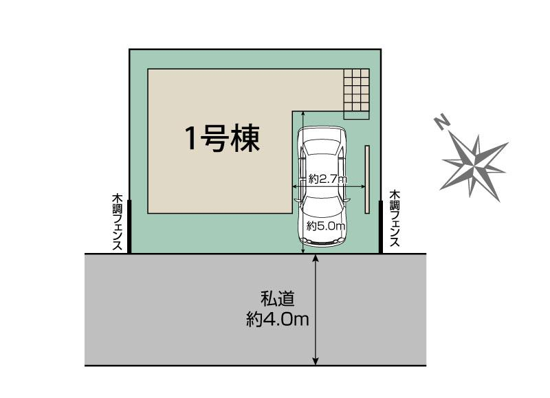 ブルーミングガーデン市川市大和田４丁目１棟の見取り図