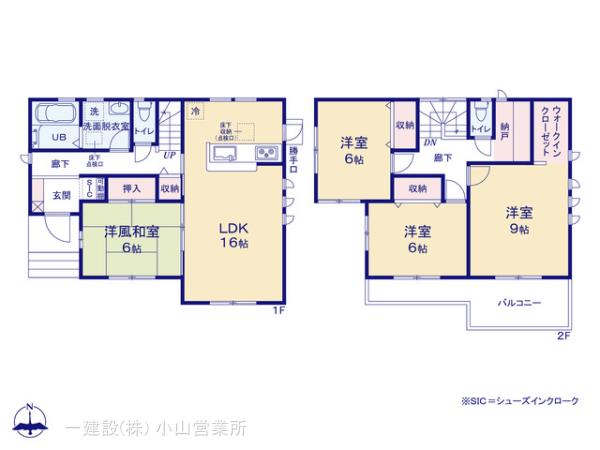 リーブルガーデン第１加須多門寺の見取り図