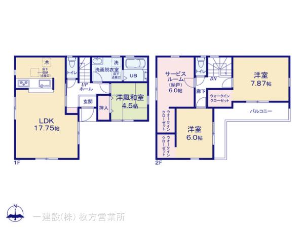 リーブルガーデン高槻市津之江町１丁目２期の見取り図