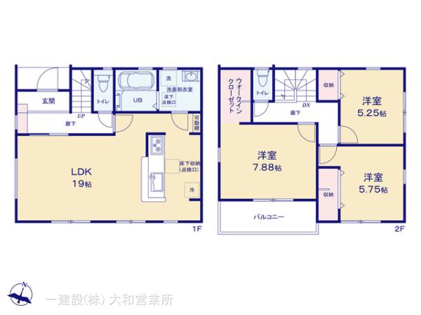 リーブルガーデン藤沢市石川６丁目の見取り図
